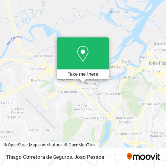 Mapa Thiago Corretora de Seguros