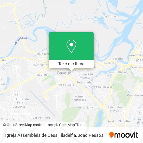 Mapa Igreja Assembléia de Deus Filadélfia