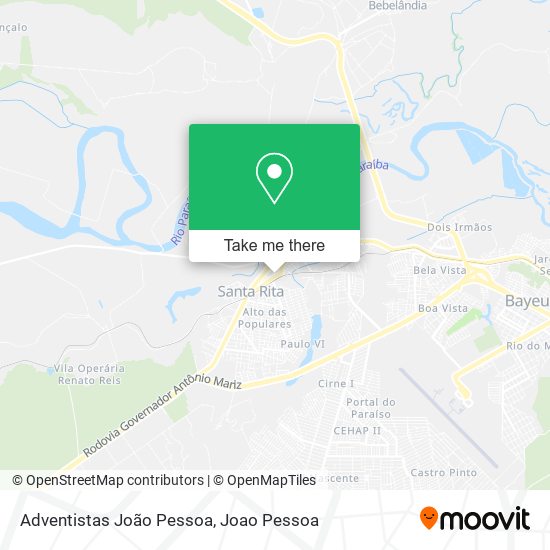 Adventistas João Pessoa map