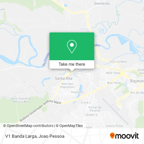 V1 Banda Larga map