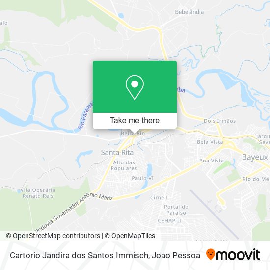 Cartorio Jandira dos Santos Immisch map