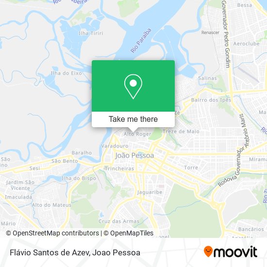 Flávio Santos de Azev map