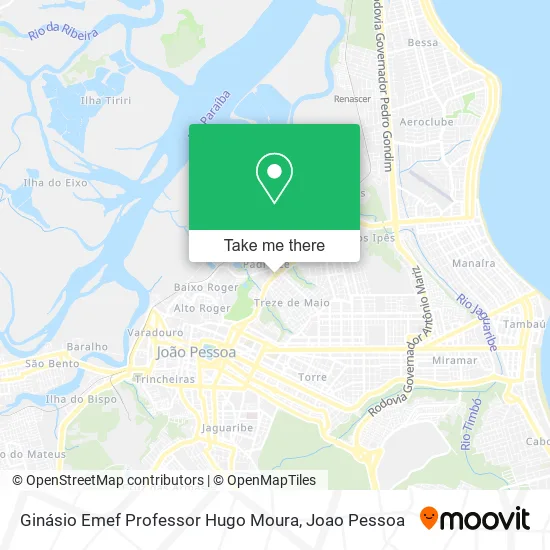 Ginásio Emef Professor Hugo Moura map