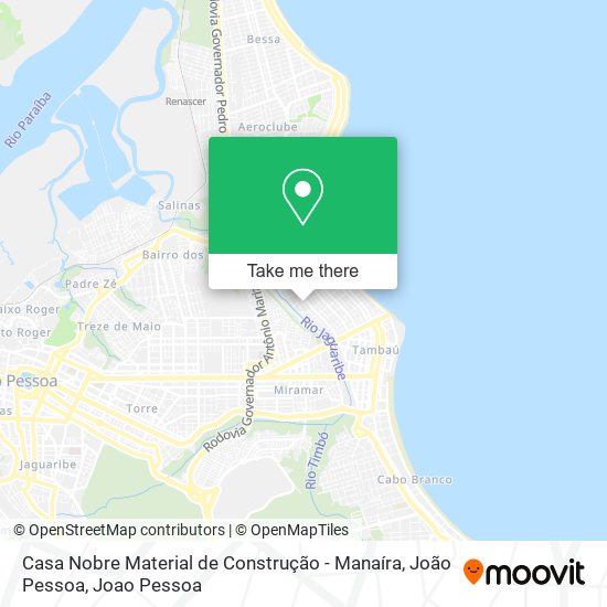 Casa Nobre Material de Construção - Manaíra, João Pessoa map