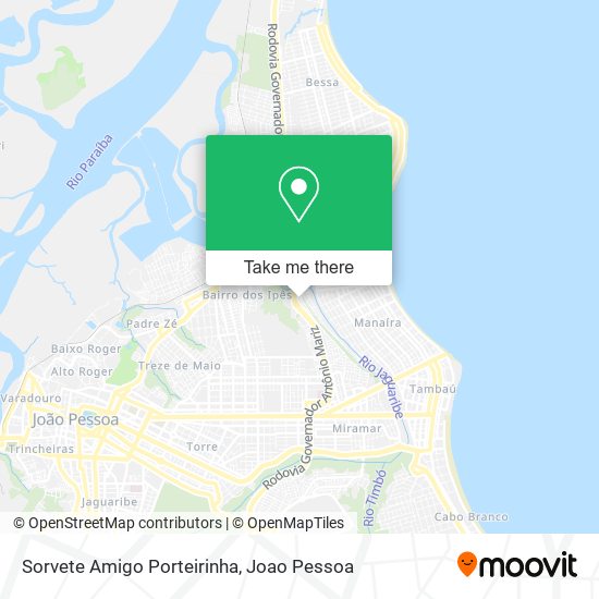 Sorvete Amigo Porteirinha map