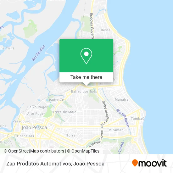 Zap Produtos Automotivos map