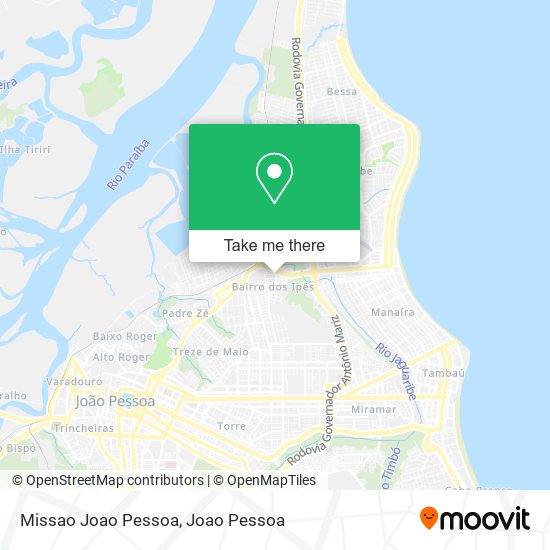 Missao Joao Pessoa map