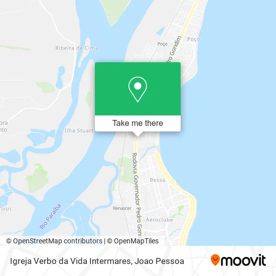 Igreja Verbo da Vida Intermares map