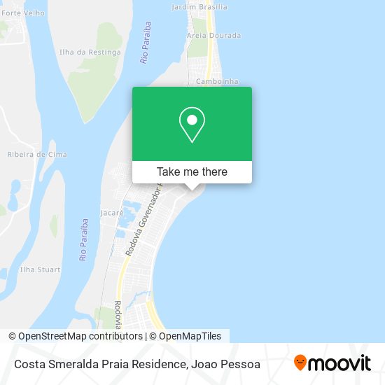 Costa Smeralda Praia Residence map