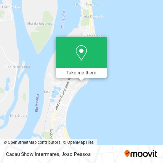 Cacau Show Intermares map