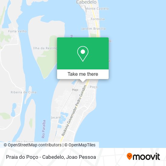 Praia do Poço - Cabedelo map