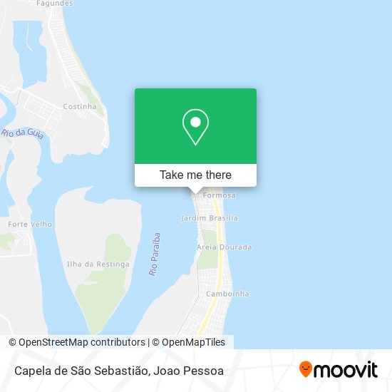 Mapa Capela de São Sebastião