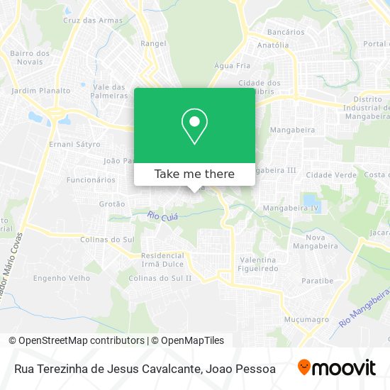 Mapa Rua Terezinha de Jesus Cavalcante