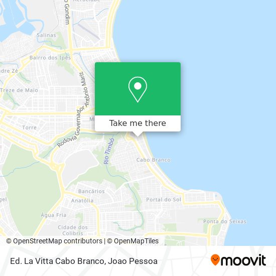 Ed. La Vitta Cabo Branco map