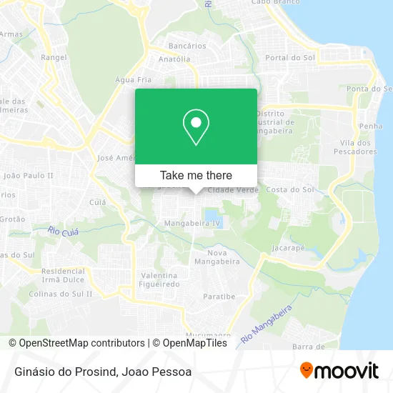 Ginásio do Prosind map