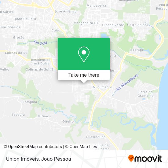Union Imóveis map