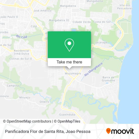 Panificadora Flor de Santa Rita map