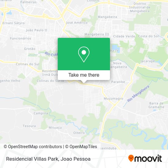 Residencial Villas Park map