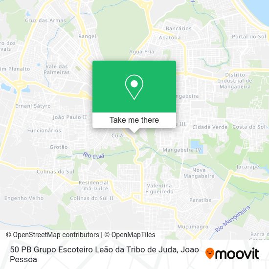 50 PB Grupo Escoteiro Leão da Tribo de Juda map