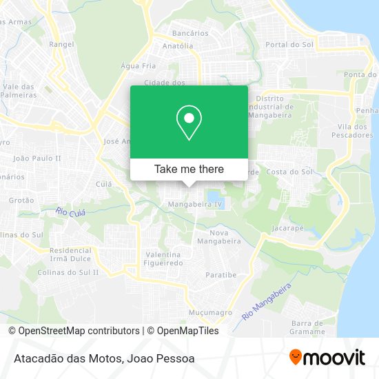 Atacadão das Motos map
