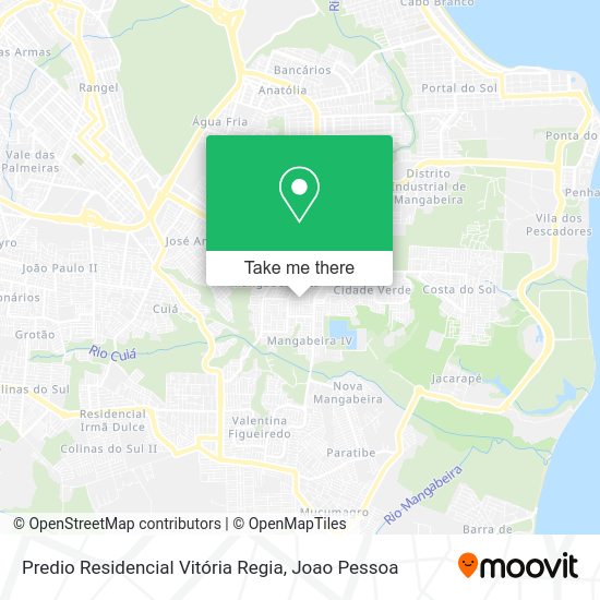 Predio Residencial Vitória Regia map