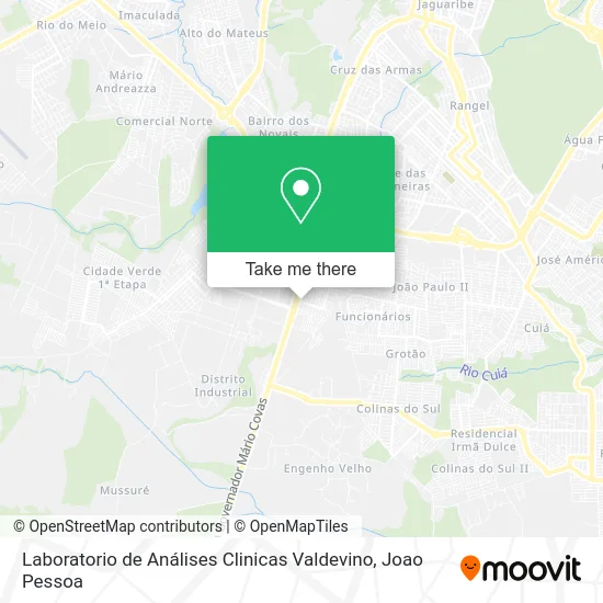 Laboratorio de Análises Clinicas Valdevino map