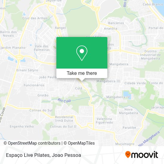 Espaço Live Pilates map