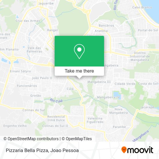 Pizzaria Bella Pizza map