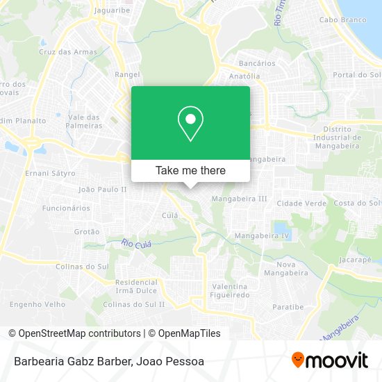 Barbearia Gabz Barber map