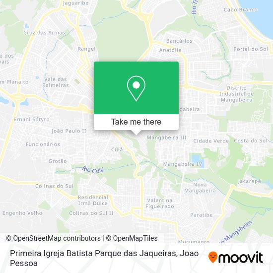 Primeira Igreja Batista Parque das Jaqueiras map