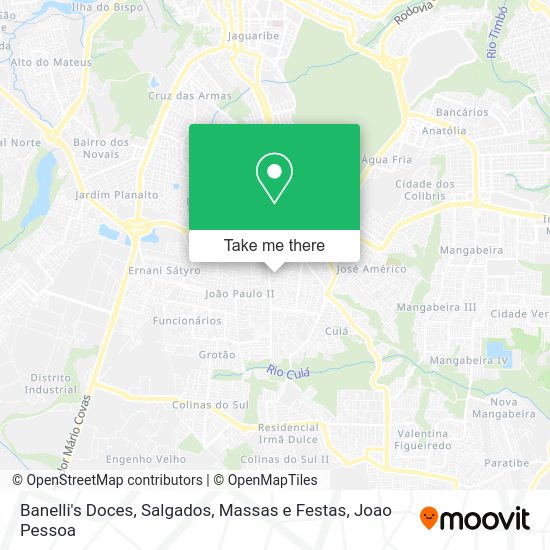 Banelli's Doces, Salgados, Massas e Festas map