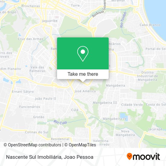 Nascente Sul Imobiliária map