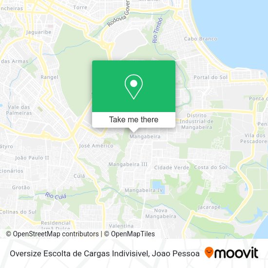 Oversize Escolta de Cargas Indivisivel map