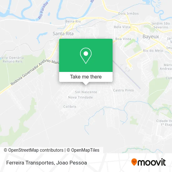 Ferreira Transportes map