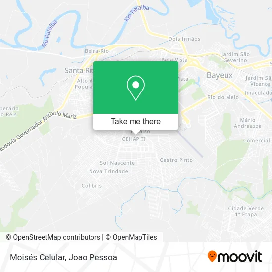 Moisés Celular map