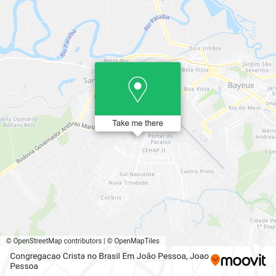 Congregacao Crista no Brasil Em João Pessoa map