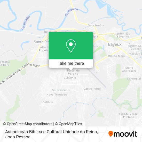 Associação Biblica e Cultural Unidade do Reino map