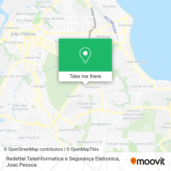 Redettel Teleinformatica e Segurança Eletronica map