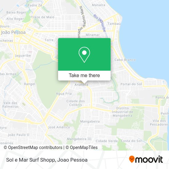 Sol e Mar Surf Shopp map