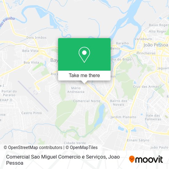 Comercial Sao Miguel Comercio e Serviços map
