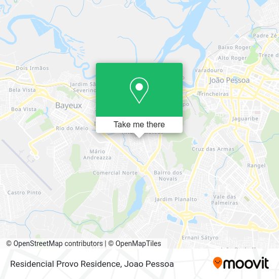 Residencial Provo Residence map