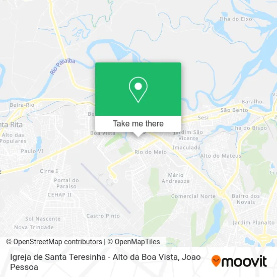 Igreja de Santa Teresinha - Alto da Boa Vista map
