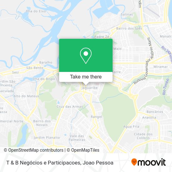 T & B Negócios e Participacoes map