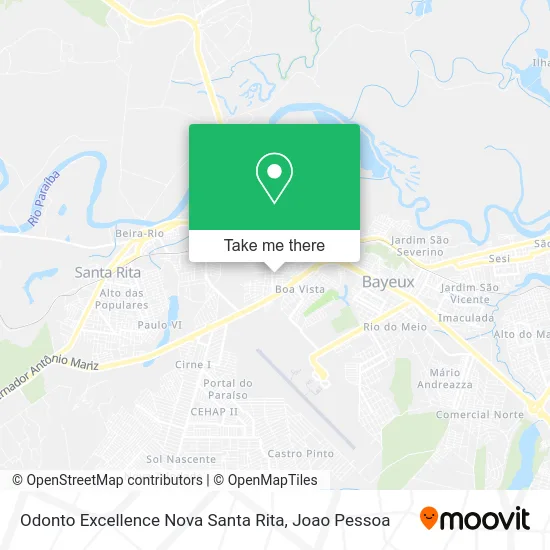 Odonto Excellence Nova Santa Rita map