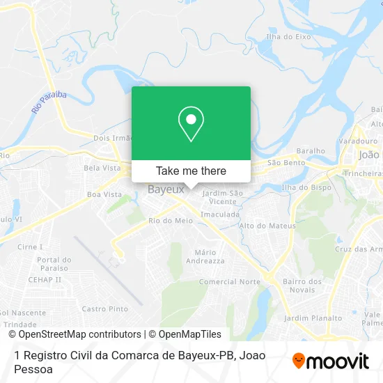 1 Registro Civil da Comarca de Bayeux-PB map
