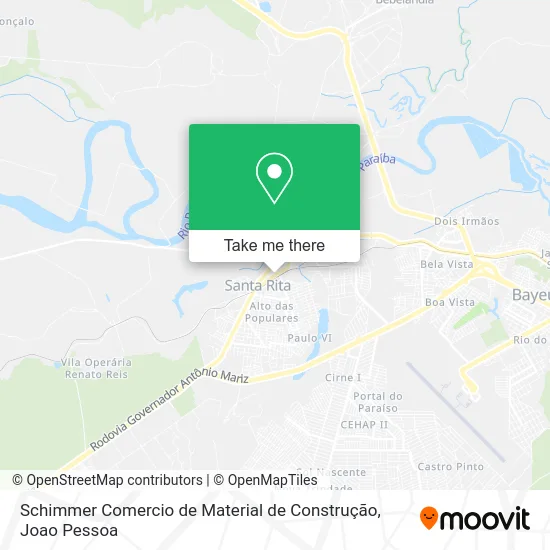 Schimmer Comercio de Material de Construção map