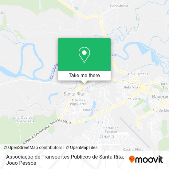 Associação de Transportes Publicos de Santa Rita map