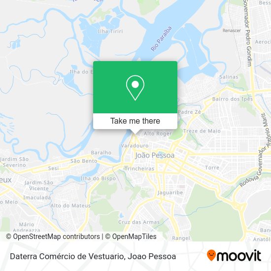 Daterra Comércio de Vestuario map