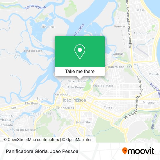 Panificadora Glória map