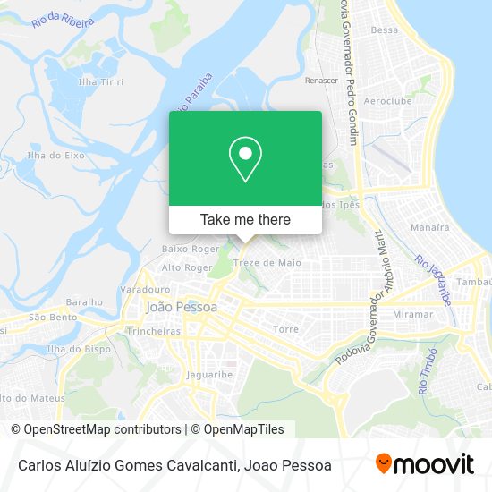 Carlos Aluízio Gomes Cavalcanti map